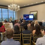 Tom Schipper of Querri addresses attendees at Meet the Finalists
