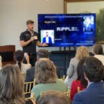 Whit Slagsvol of Ripple Two addresses attendees at Meet the Finalists