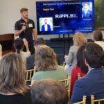 Whit Slagsvol of Ripple Two addresses attendees at Meet the Finalists